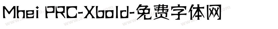 Mhei PRC-Xbold字体转换